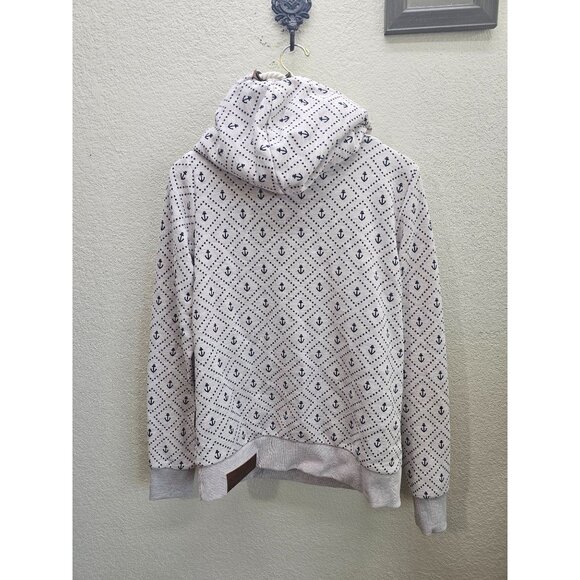 Naketano Women's Sweatshirt Hooded XL Nautical Asymmetric - Picture 8 of 10
